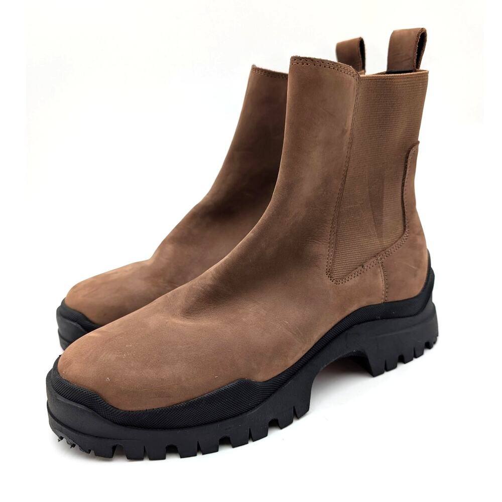 Marc Fisher LTD Farris Chelsea Ankle Boots Women's Brown Size US7M EU37.5